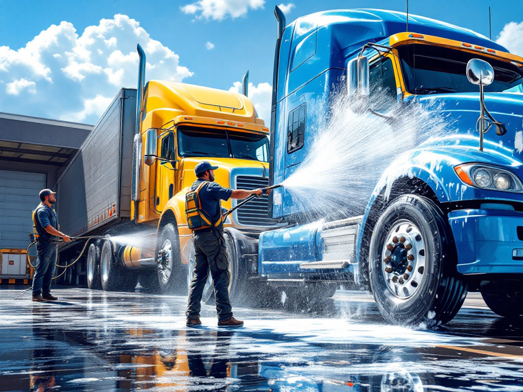 Comprehensive Fleet Washing Services for Large Logistics Companies